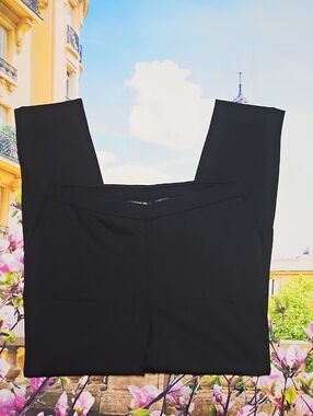Lafayette 148 New York Black Skinny Pants Murray Size Large